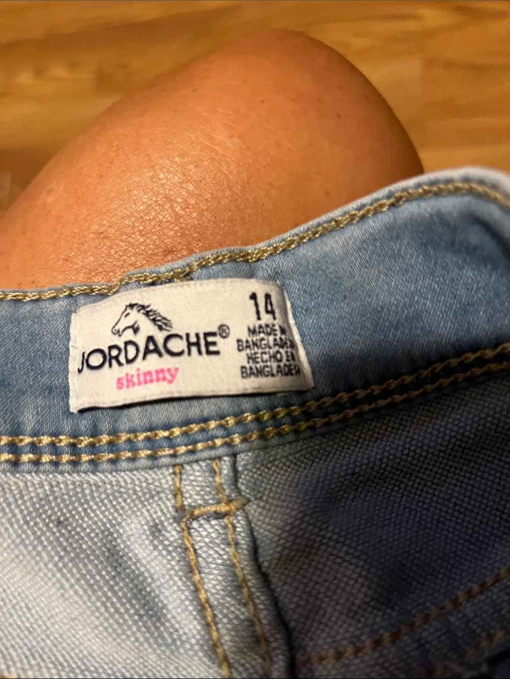 Jordache Light Wash Denim Cuffed Kids Shorts